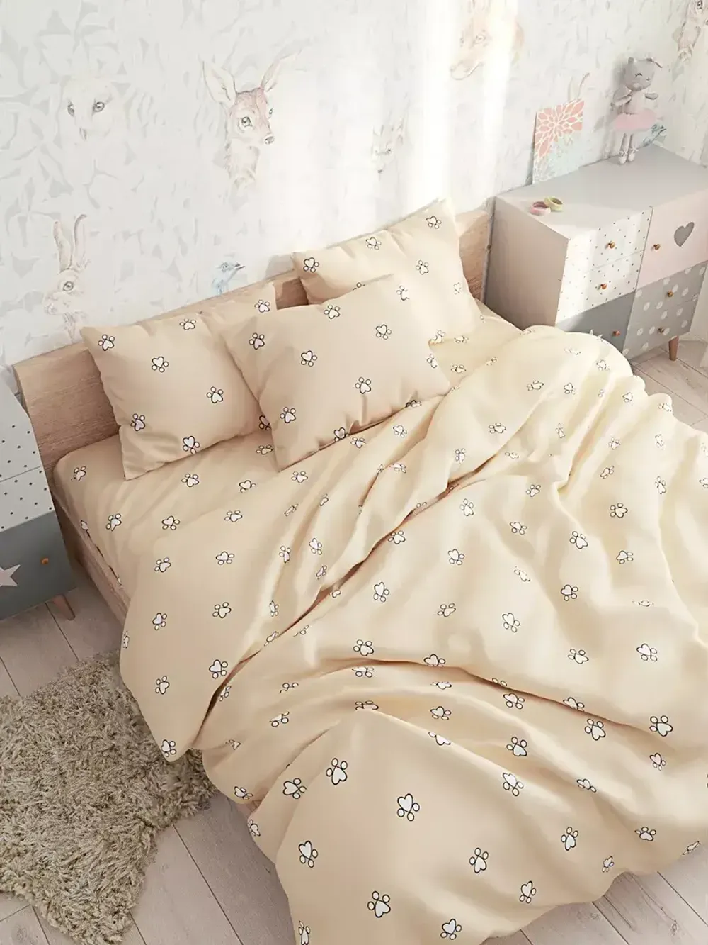 Комплект наволочек 2шт "КОТИКИ (компаньон)" 70х70 см Сказка сатин