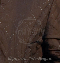 Женская куртка Плащевка коричневая-Лама  - разм. 42-54  (мод.911)