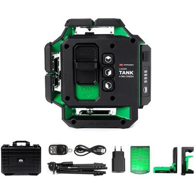 Лазерный уровень ADA LaserTANK 4-360 GREEN Ultimate Edition   А00632