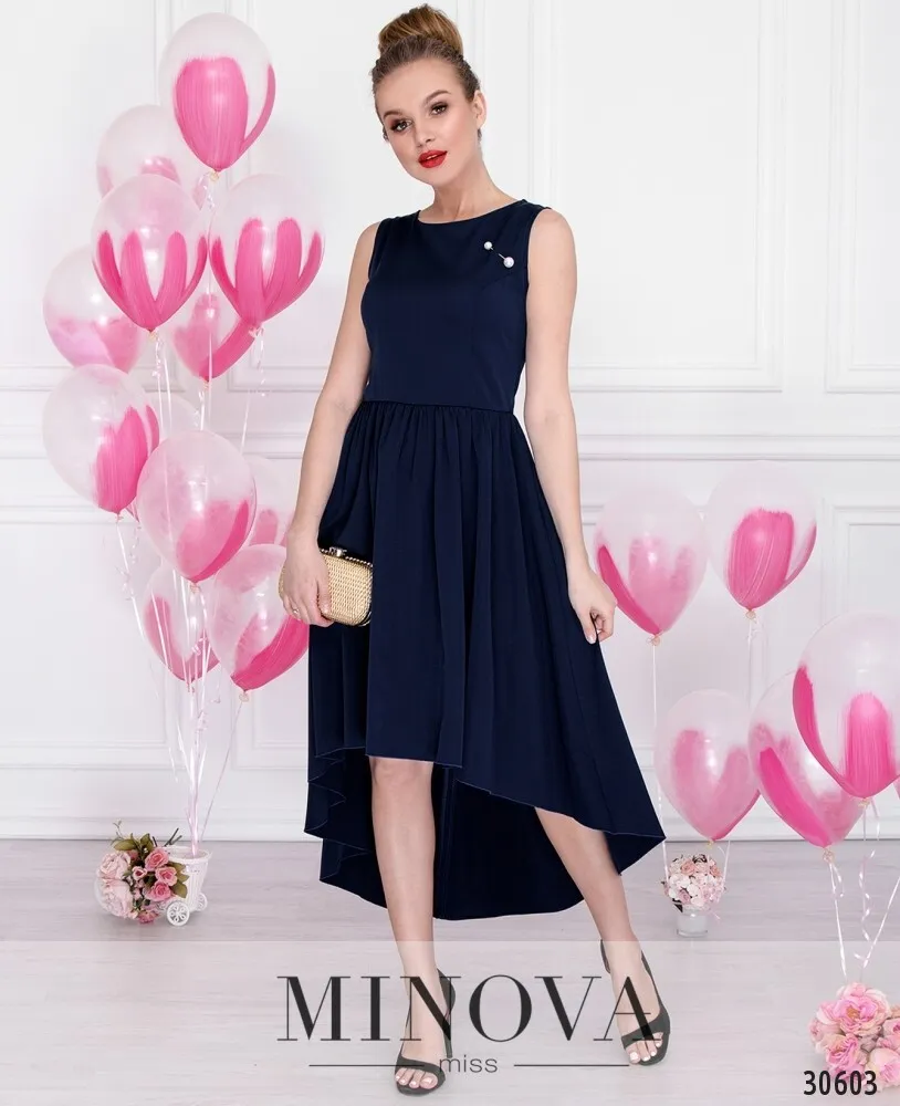Платье 8584-темно-синий Minova
