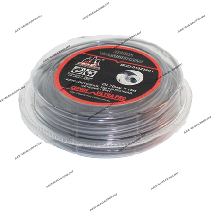 Леска триммерная AEZ серии Ultra Pro DUOLINE износостойкая, сечение-круг 2,70мм(15м)