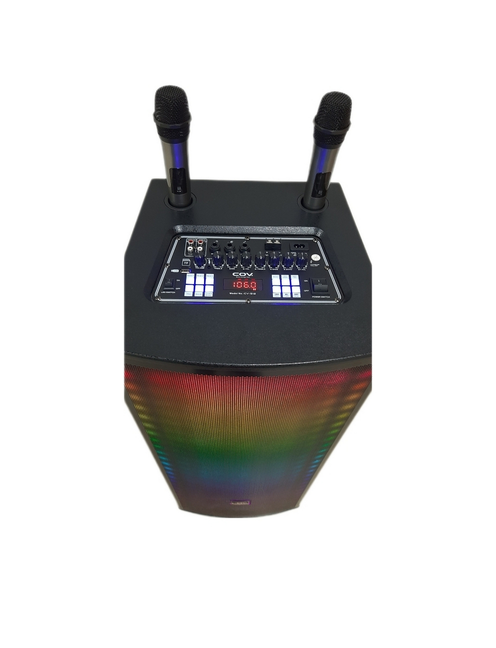 Напольная колонка COV CV-512 (100W/FM/USB/BT) караоке