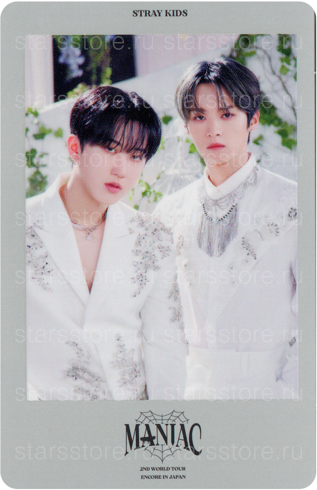 Фотокарта Lee Know &amp; Changbin Stray Kids &quot;MANIAC ENCORE&quot; (B ver)