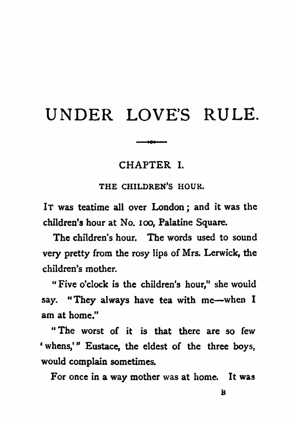 Under Love's Rule | M. E. Braddon