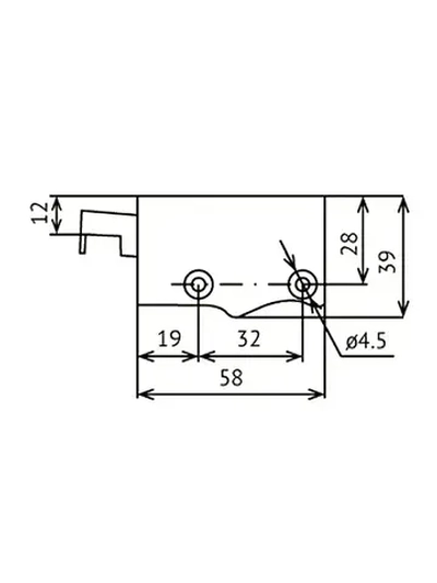 Навес мебельный универсальный регулируемый, кухонный, цвет белый, 8 шт.