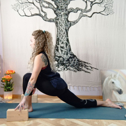 Кирпич для йоги с дизайном Ганеша