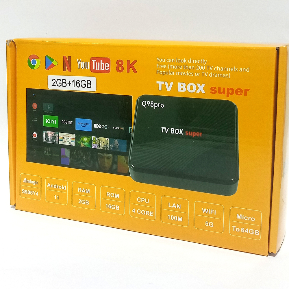 Smart TV Box Super Q98Pro 2GB+16GB Android 11