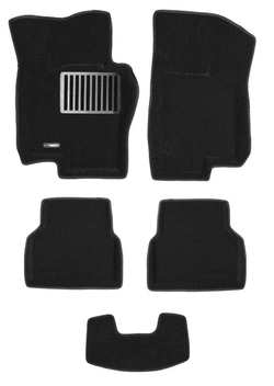 Коврики салона для VOLKSWAGEN Jetta (2011-2019) Euromat 3D Lux черные. Арт. EM3D-005414