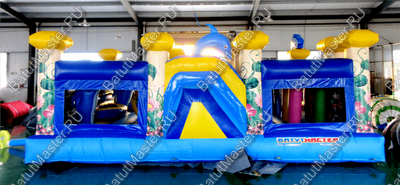 Надувной батут "Белый мишка" 7*5*2.7 м