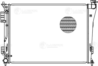 LRc 0814 -  Радиатор охлаждения для а/м Hyundai i40 (11-) 2.0i AT