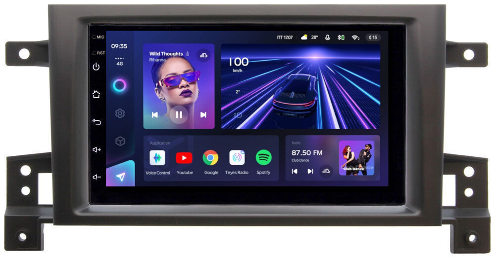 Магнитола для Suzuki Grand Vitara 2005-2016 - Teyes CC3 дисплей 7" QLED на Android 10, ТОП процессор, CarPlay, 4G SIM-слот