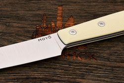 Нож кухонный MOYO Геликон универсальный 155мм, сталь AR-RPM9, рукоять G10-extra слоновая кость