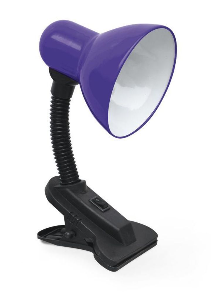 Светильник настольный СНП 21Ф 40Вт E27 230В под лампу на прищепке с подвесом фиолет. IN HOME 4690612046990 Светильник настольный СНП 21Ф 40Вт E27 230В под лампу на прищепке с подвесом фиолет. IN HOME 4690612046990