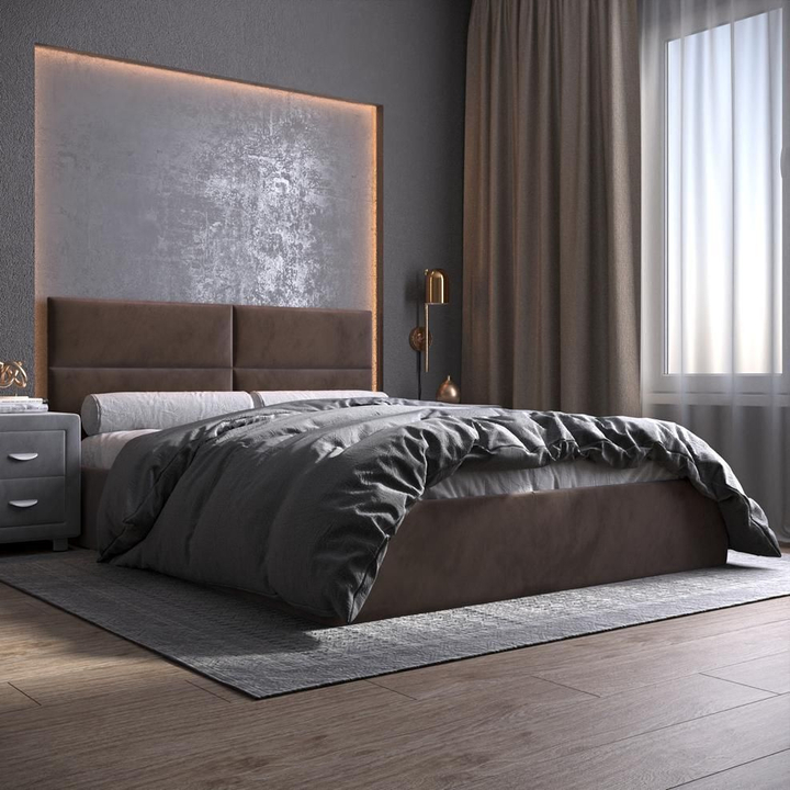 Двуспальная кровать с подъемным механизмом Квадро, 120х190