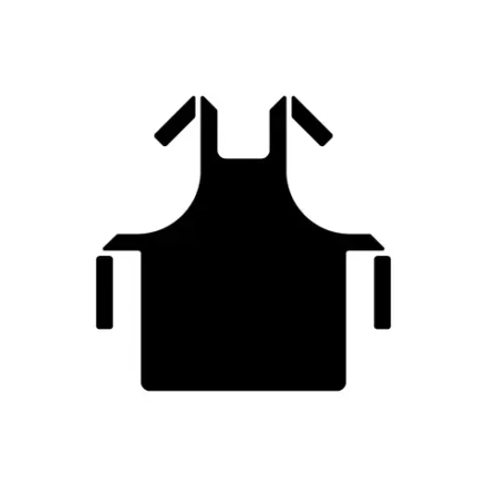 Фартук дояра влагозащитный с рукавом без карманов (Oxford 900D PU 5000, Черный)