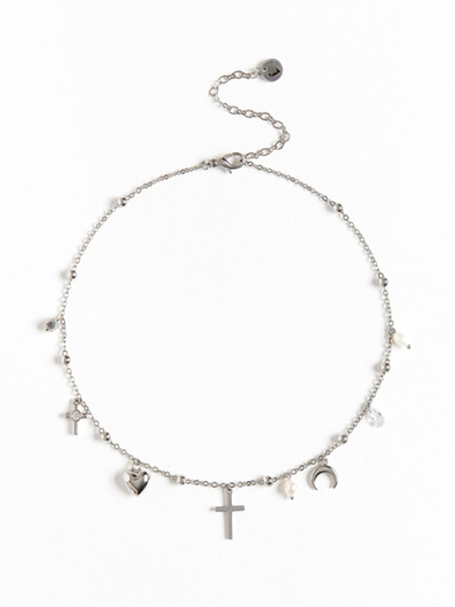 Чокер "Cross" с жемчугом