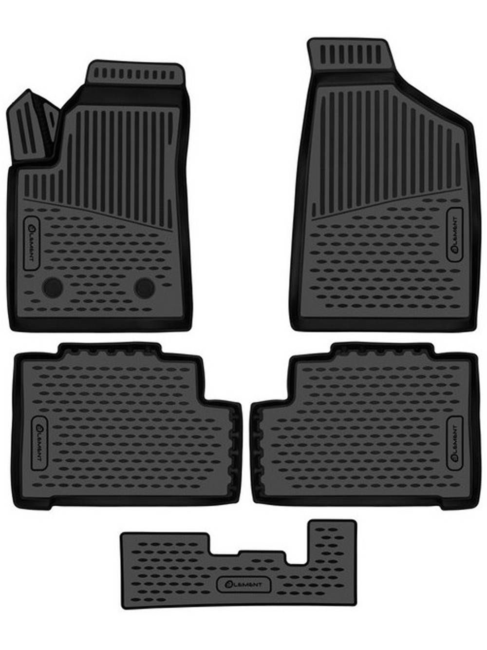 Коврики в салон для SWM G05 Pro 2023 - 5шт. (полиуретан) ELEMENT3DAN0644210K