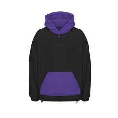 Худи SHADOW Fleece Combo, черн/фиолетовый