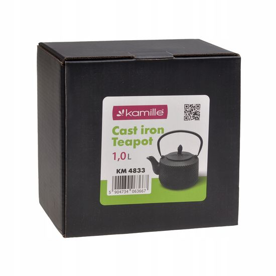 Чайник заварочный чугунный 1000 мл. Kamille KM 4833