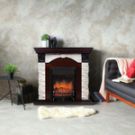 Каминокомплект Real Flame Dublin Lux AO с очагом Fobos Lux Black (без пульта)