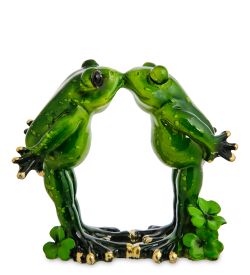 GAEM Art MN- 89 Фигурка «Пара лягушек - нежный поцелуй»