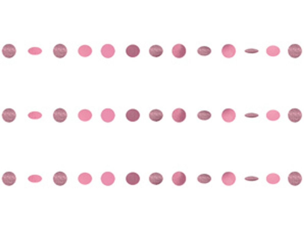 Гирлянда Круги Pink блеск