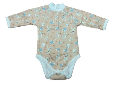 Боди длинный рукав из интерлока (100% хлопок) на кнопках на рост 74 см