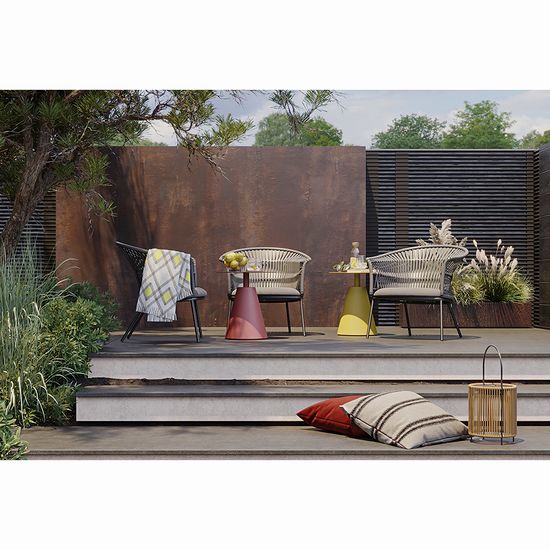 Столик кофейный marius, D50 см, красный