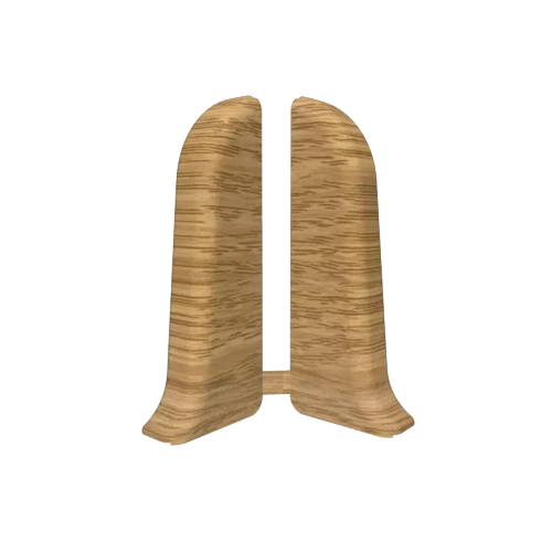 Торцевые (пара) для плинтуса 55мм "Идеал Классик", 217 Дуб темный