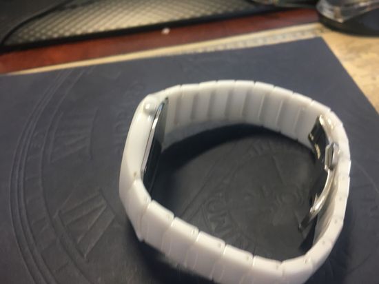 Женские французские керамические наручные  часы  LeVier L 7508 M Bl вид с боку