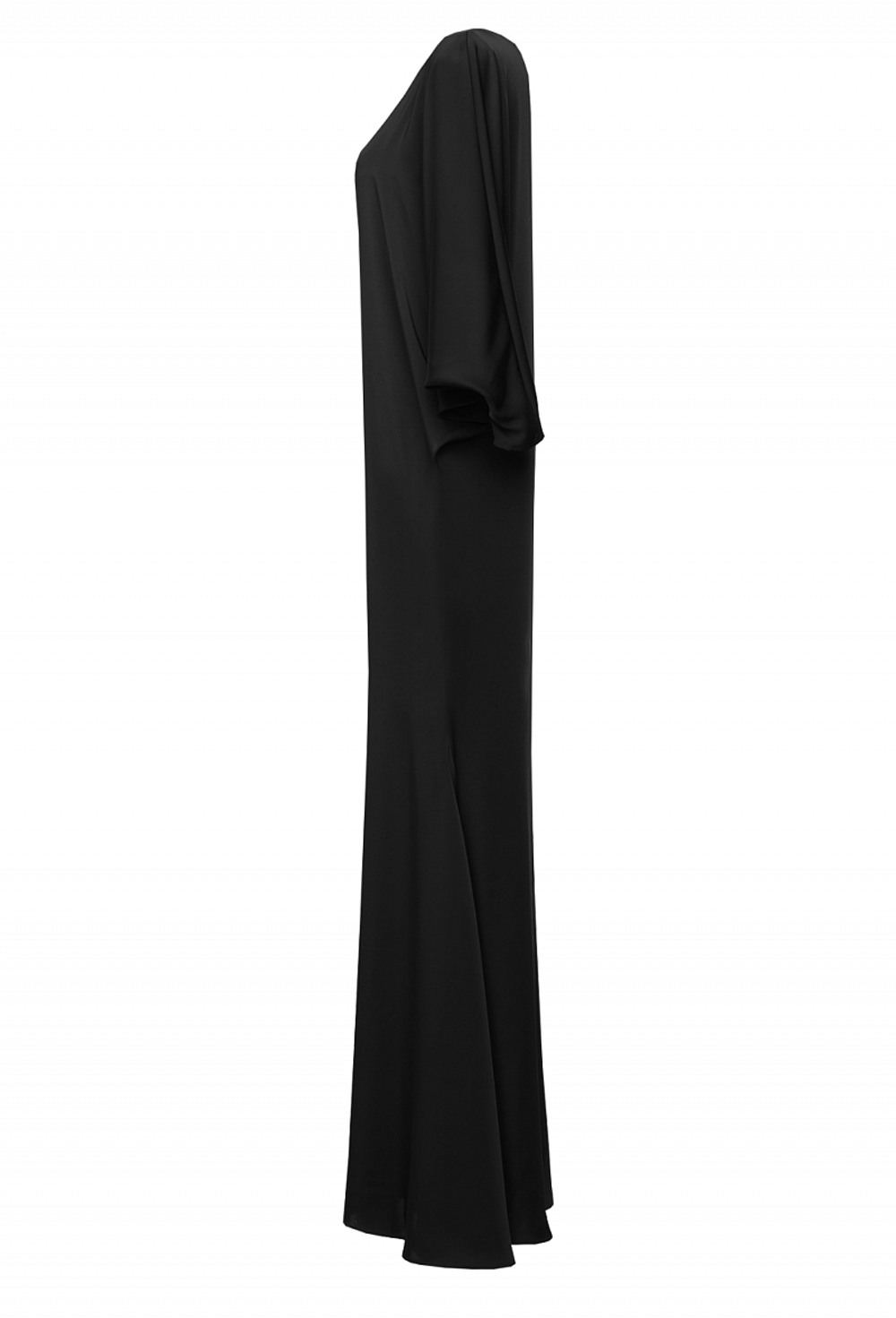 Вечернее платье чёрное с юбкой рыбка 30-19FW