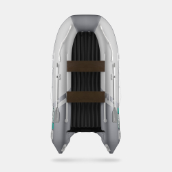 Надувная лодка GLADIATOR E380S светло-темносерый