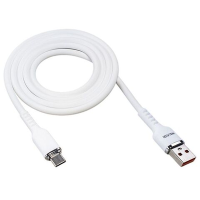 Кабель USB "WALKER" C795, 3.3А, Type-C, поддержка QC, мягкий силикон, белый
