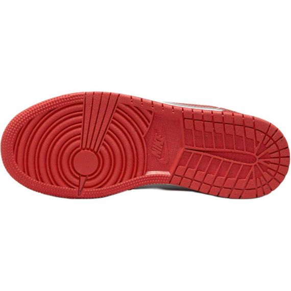 Jordan Air Jordan 1 Детские баскетбольные кроссовки Низкие Белые и Красные Унисекс