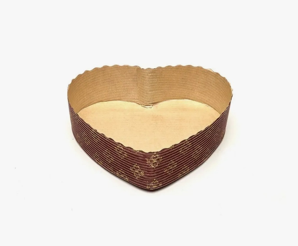 Форма бумажная для выпечки сердце D13см