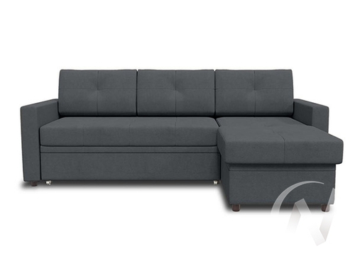 Диван угловой Лира 1 (ДУ) LUMA 24 (графитовый)