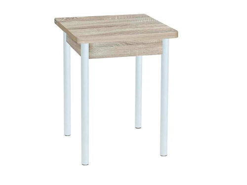 Эко 60х60 стол обеденный раскладной / Дуб сонома/белый