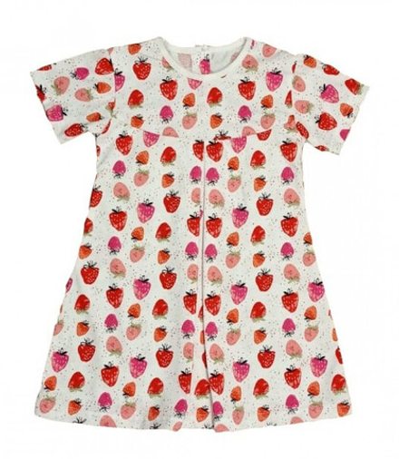 Платье 724/8 ягодки на белом