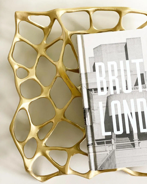 Ваза Bone Large Brass