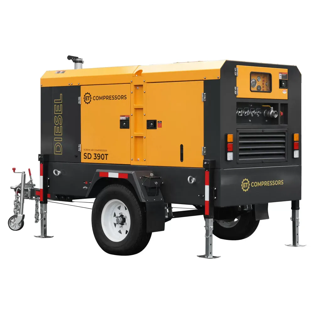 Передвижной компрессор ET SD-390T-10 на шасси