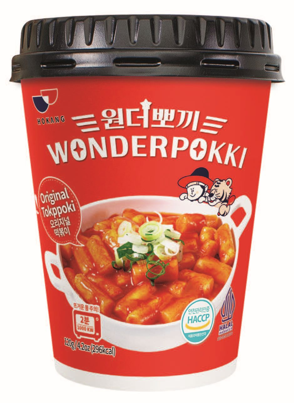 Ассорти рисовых палочек, токпокки Wonderpokki, классические, Розе, с Сыром, с Черными бобами, под соусом жгучей курицы, 5 шт по 120 гр, корейская еда быстрого приготовления