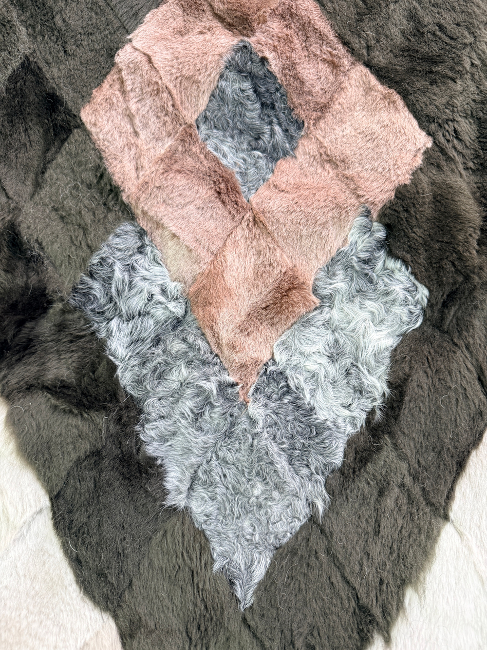 Покрывало меховое ковер из шкуры овчины