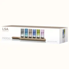 Набор из 6 разноцветных стопок на подставке Paddle