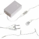 Гирлянда для улицы ЗАНАВЕС ш2* в1,5 м 320 ламп LED, прозрач.пров, 8 реж.,IP-54, Мультицвет (возможность соединения)