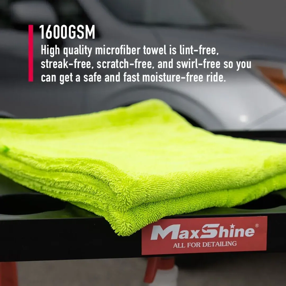 Полотенце для сушки Maxshine "ТАНК", двойная крученая петля, 1600 г/м, 73*73 см, 1157373G
