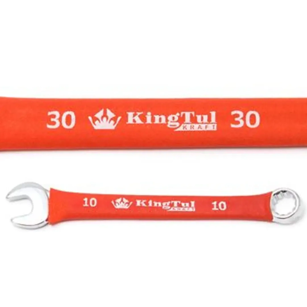 Ключ комбинированный 18мм в прорезиненной оплетке KingTul kraft KT-30018k