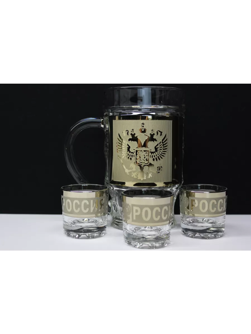 Набор подарочный Пивная Кружка и 3 стопки