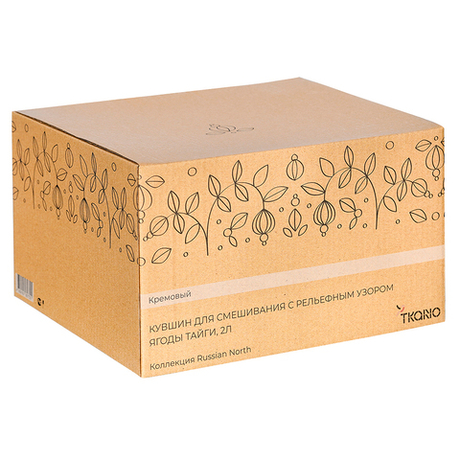 Кувшин для смешивания 2л Tkano Russian North Ягоды Тайги кремовый
