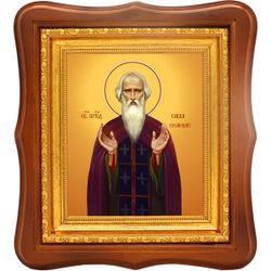 Савва Крыпецкий, Псковский преподобный. Икона на холсте.