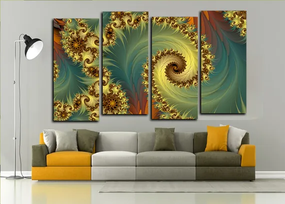 Модульная картина "Красочный хаос"